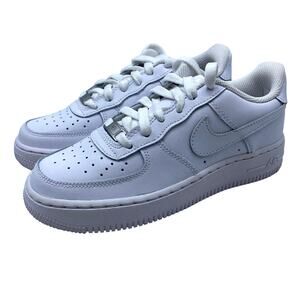 Nike Air Force 1 LE Triple White Sneaker Youth Size 4Y DH2920-111 White